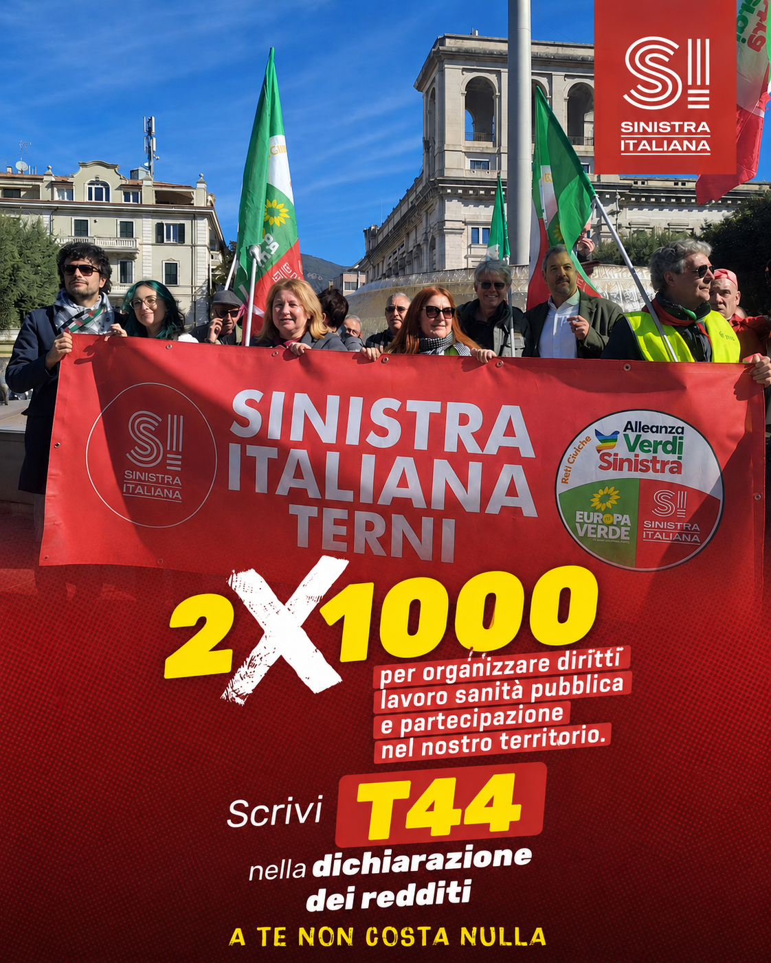 Campagna 2x1000 Sinistra Italiana Terni